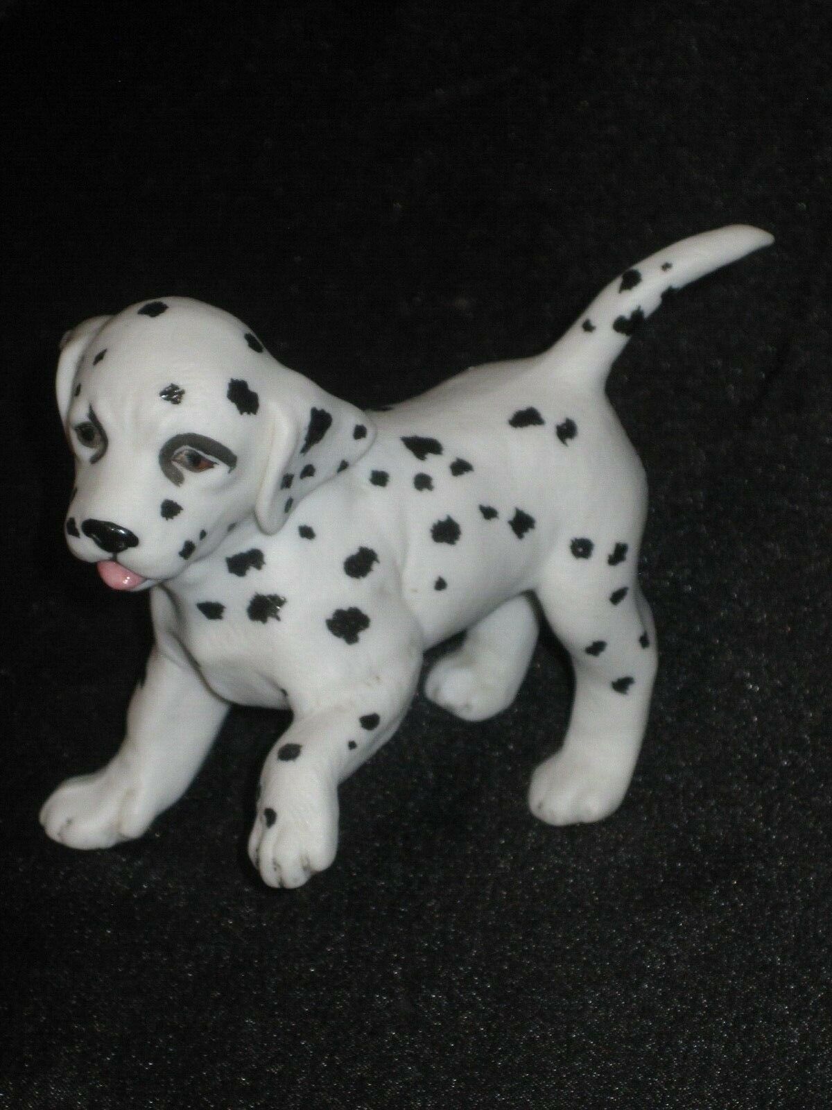 Pg Dalmatian Puppy Firehouse Dog 2.75" Figurine  Porcelain Ceramic