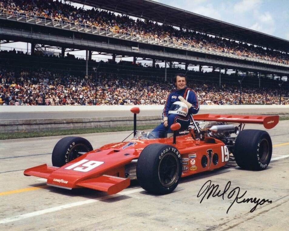 Mel Kenyon Autographed 1973 Indy 500 8x10 Photo