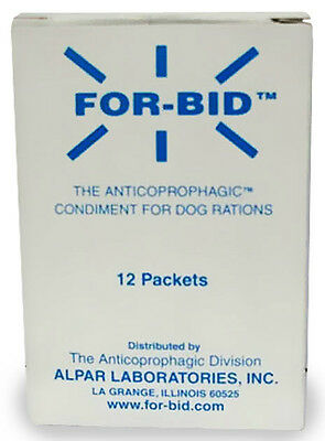 For-bid For Dogs Stop Stool Eating Coprophagic 12 Packets Forbid