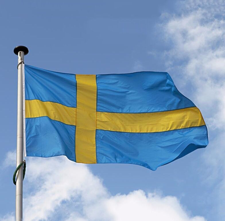 Sweden Flag Polyester The Swedish National Banner 3x5' Feet Banner Wall Sticker