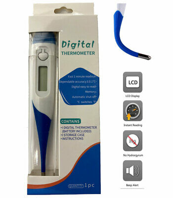 Digital Thermometer For Adult Baby Kids Lcd Fahrenheit Or Celcius