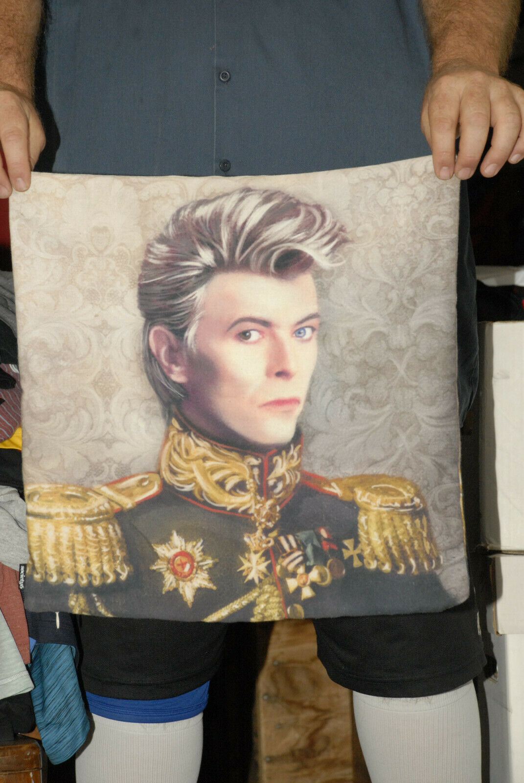 David Bowie Two Sided Pillow Case Amazing Art  Society 6  Brand Near Mint+ Nice