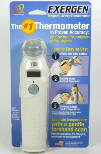 Exergen Temporal Scan Forehead Artery Thermometer Tat-2000c Scanner ºf Or ºc