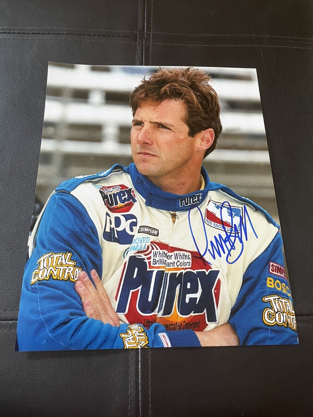 Authentic Autographed 8 X 10 Robbie Buhl 2000 Indy 500 Photo