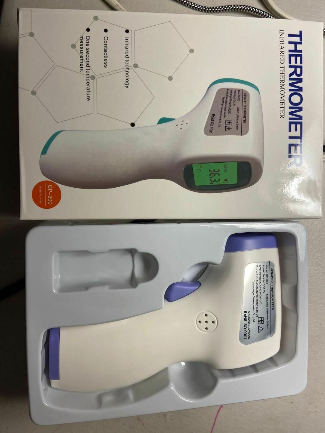 Gp300 Non-contact Infrared Digital Forehead Thermometer Baby Adult  Us Seller