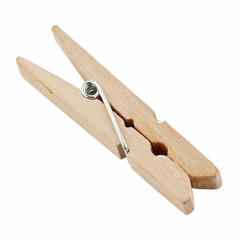 Bulk Wood Clothespins Wooden Laundry Clothes Pins Large Spring Regular Size