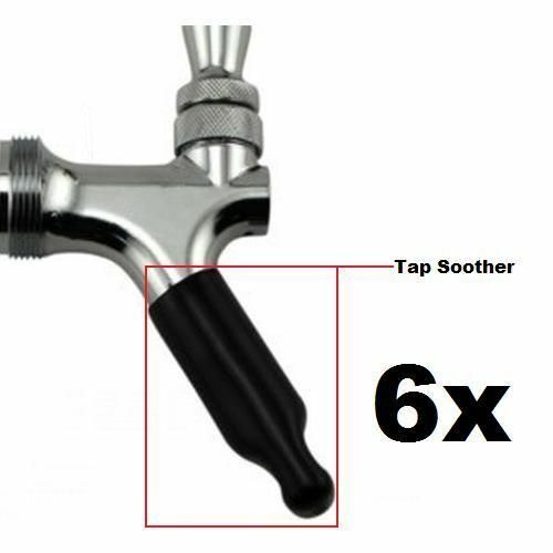 6 X Draft Beer Tap Soother Kegerator Faucet Caps Spouts Bar Bartender Plug Cover