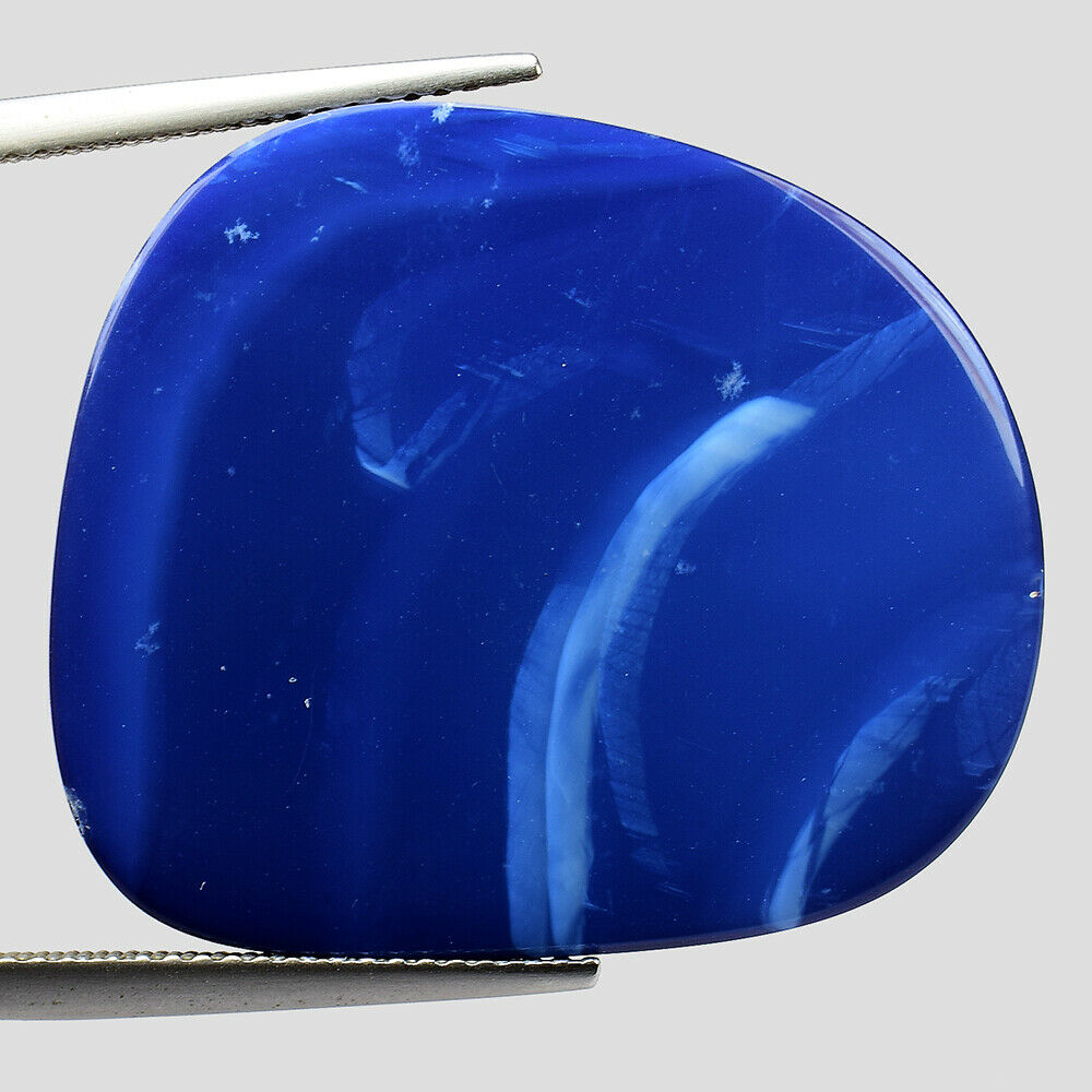 Huge! 26.51cts Blue Fancy Cabochon Doublet Opal Natural Loose Gemstone