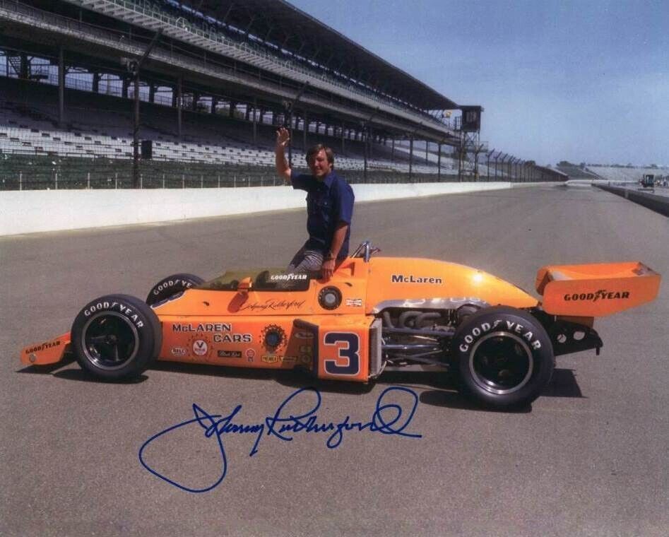 Johnny Rutherford Autographed 1974 Indy 500 Winner 8x10 Photo