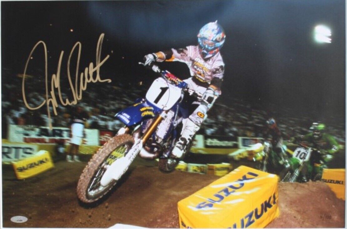 Jeremy Mcgrath Hand Signed ‘full Throttle’ Unframed Limited Edition Photo