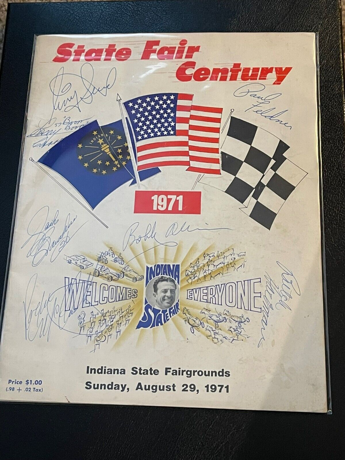 Autographed 1971 State Fair Century Program Tiny Lund Hartman Bowsher Mccluskey