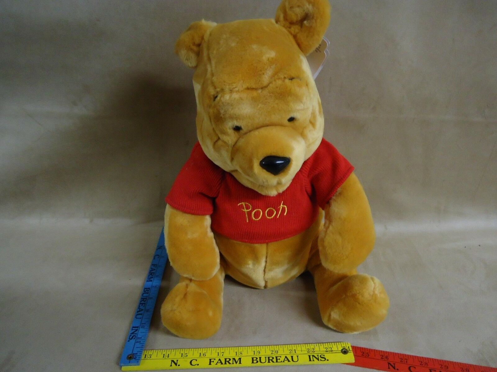 Walt Disney World Winnie The Pooh Plush Bear In Great Condition  17" Tall