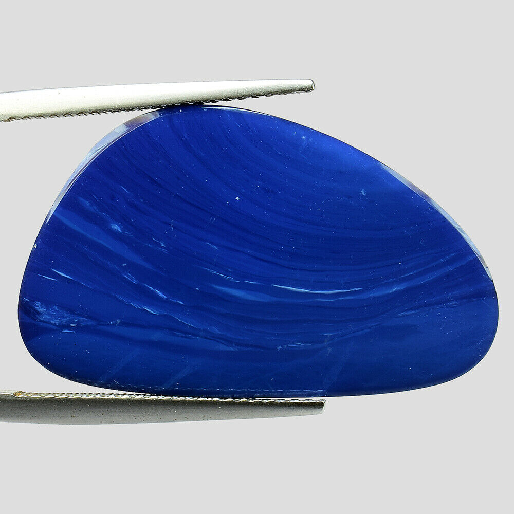 Huge! 16.80cts Blue Fancy Cabochon Doublet Opal Natural Loose Gemstone