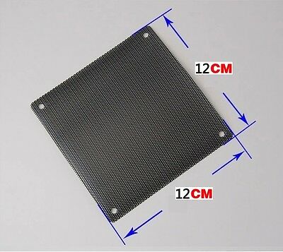 120mm Computer Pc Dustproof Cooler Fan Case Cover Dust Filter Mesh With 4 Screws