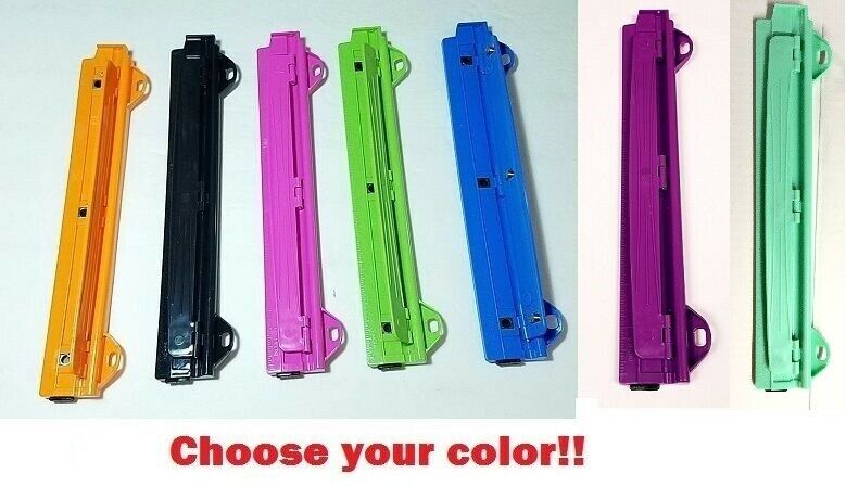 3 Hole Paper Punch W/ Ruler Notebook School Binder Office Work Colors Lot 1x 2x