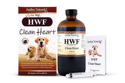 Amber Naturalz Hwf - Organic Cardiovascular Detox 4 Dogs 16 Oz Free 2nd Day Air
