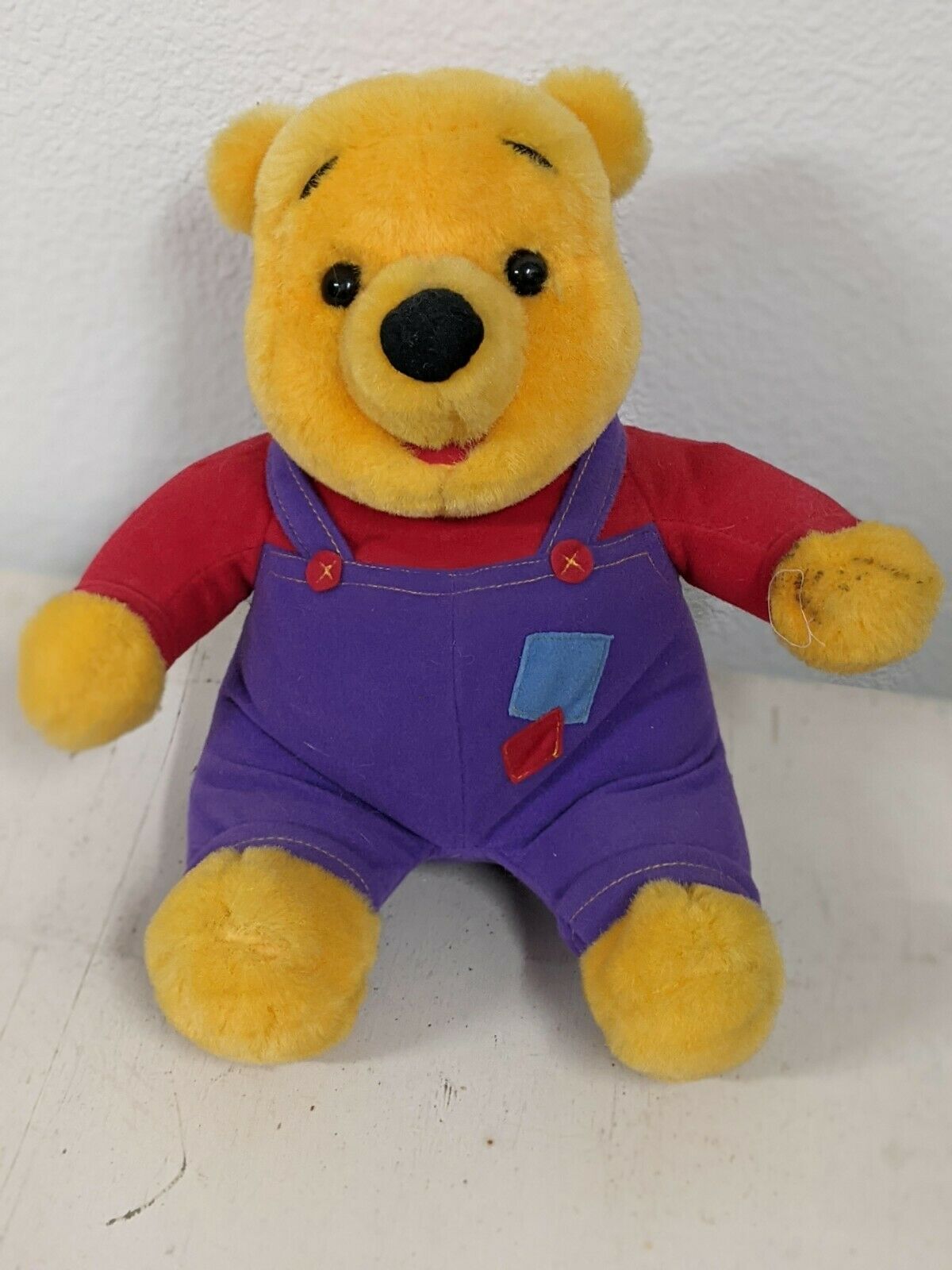 1997 Talking Winnie The Pooh Bear Plush Mattel Nose Wiggles Working