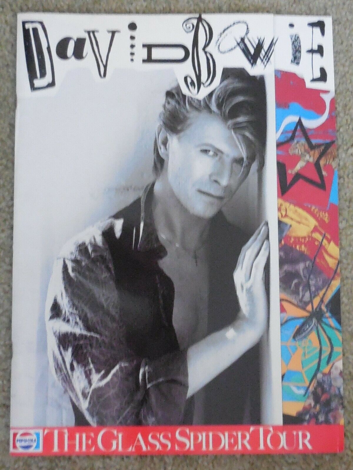 Vintage 1987 David Bowie Glass Spider Concert Tour Program Book * Free Shipping!