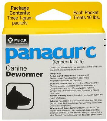 Panacur C Canine Dewormer (fenbendazole), 1 Gram