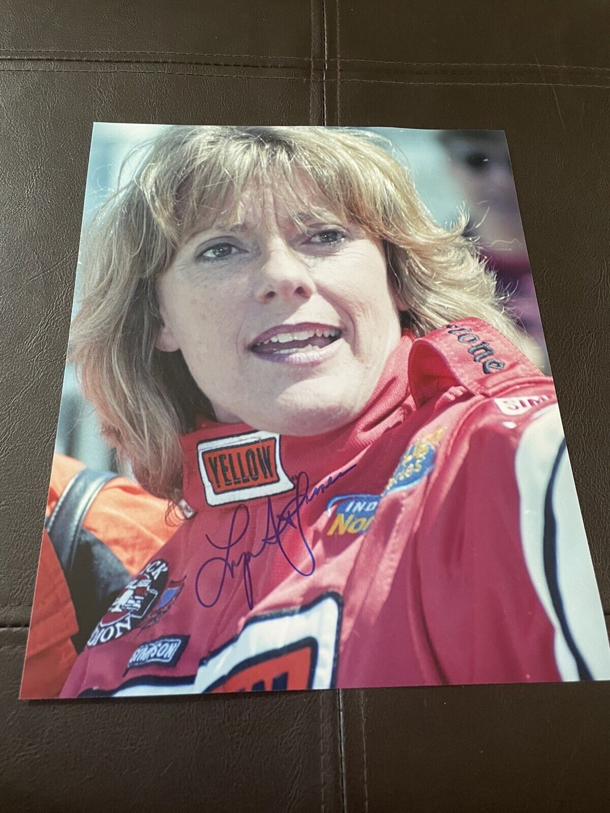 Authentic Autographed 8 X 10 Lyn St James 2000 Indy 500 Photo