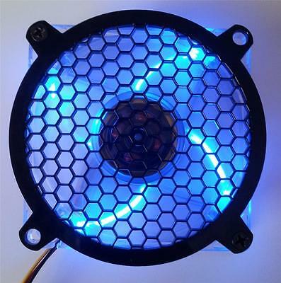 Custom 140mm Honeycomb Computer Fan Grill Gloss Black Acrylic Cooling Cover Mod