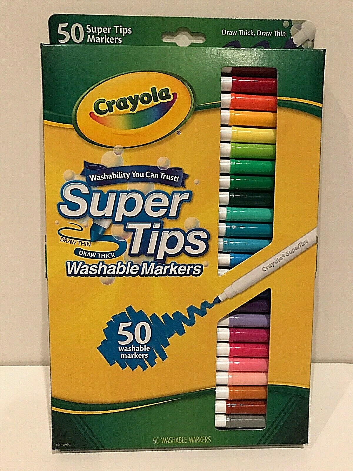 Crayola Washable Super Tips Markers  50 Count New