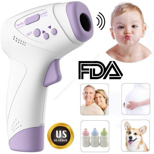 New Digital Infrared Thermometer Forehead Non-contact Baby Adult Temperature Gun
