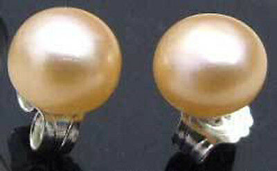 925 Sterling Silver Aaa Quality 7-8mm Pink Pearl Stud Post Earrings