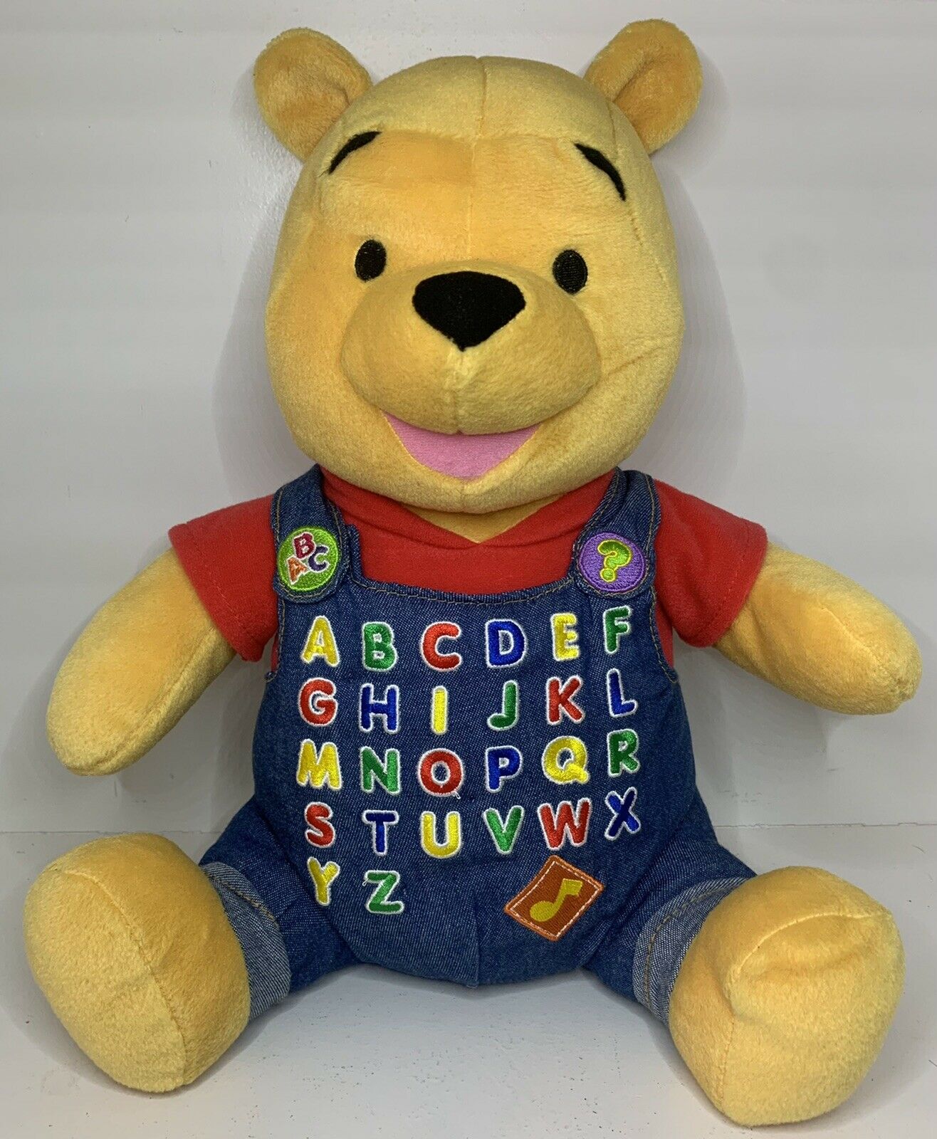 Vtg 2001 Fisher Price A To Z Winnie The Pooh Talking Plush *tested Works*