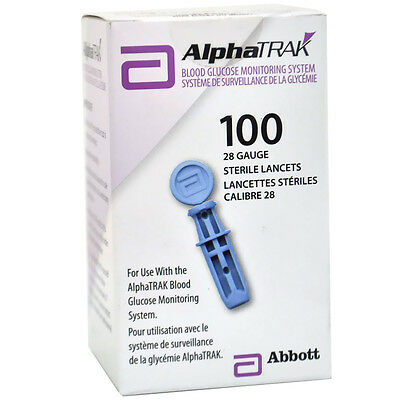 Alphatrak Lancets 28 Gauge 100ct Box