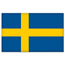 Sweden Swedish National Flag Car Bumper Sticker 5" X 4"