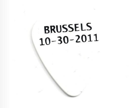 The Cult guitar Pick 2011 Weapon Tour Custom Concert Stage Brussels Belgium Show