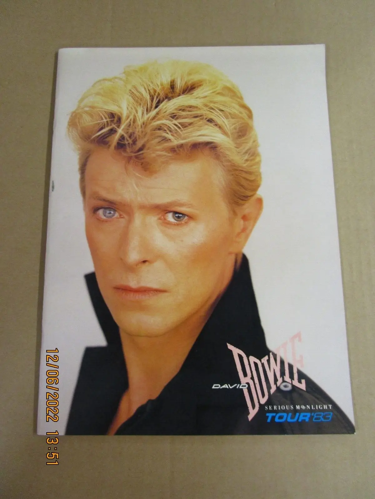 David Bowie Serious Moonlight '83 Official Tour Program Used! Opened Nightingale