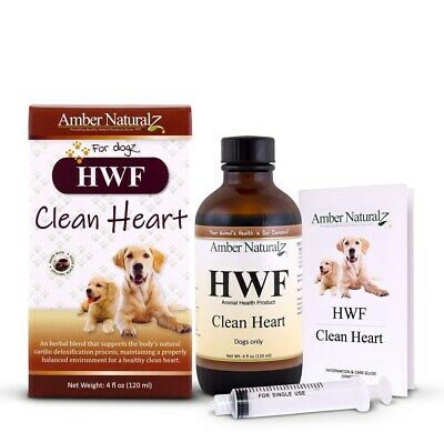 Amber Naturalz Hwf - Organic Cardiovascular Detox For Dogs 4 Oz Free 2nd Day Air