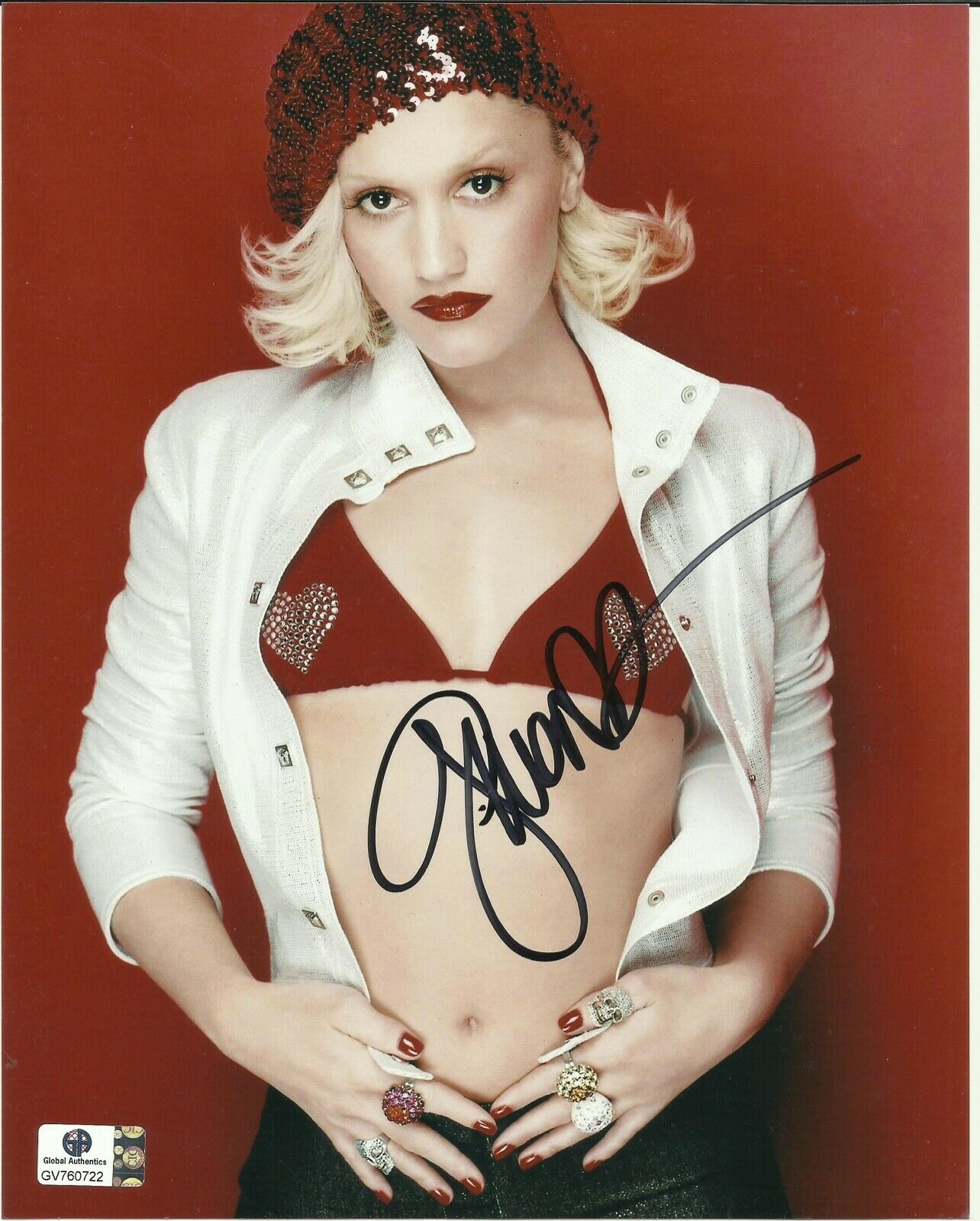 Gwen Stefani (no Doubt) Signed Autograph Ga Authenticated 8x10 Photo