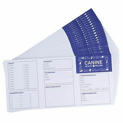 Dog Vaccination Record 24 Pack Dog Vaccines, Puppy Shot Pet Health Record