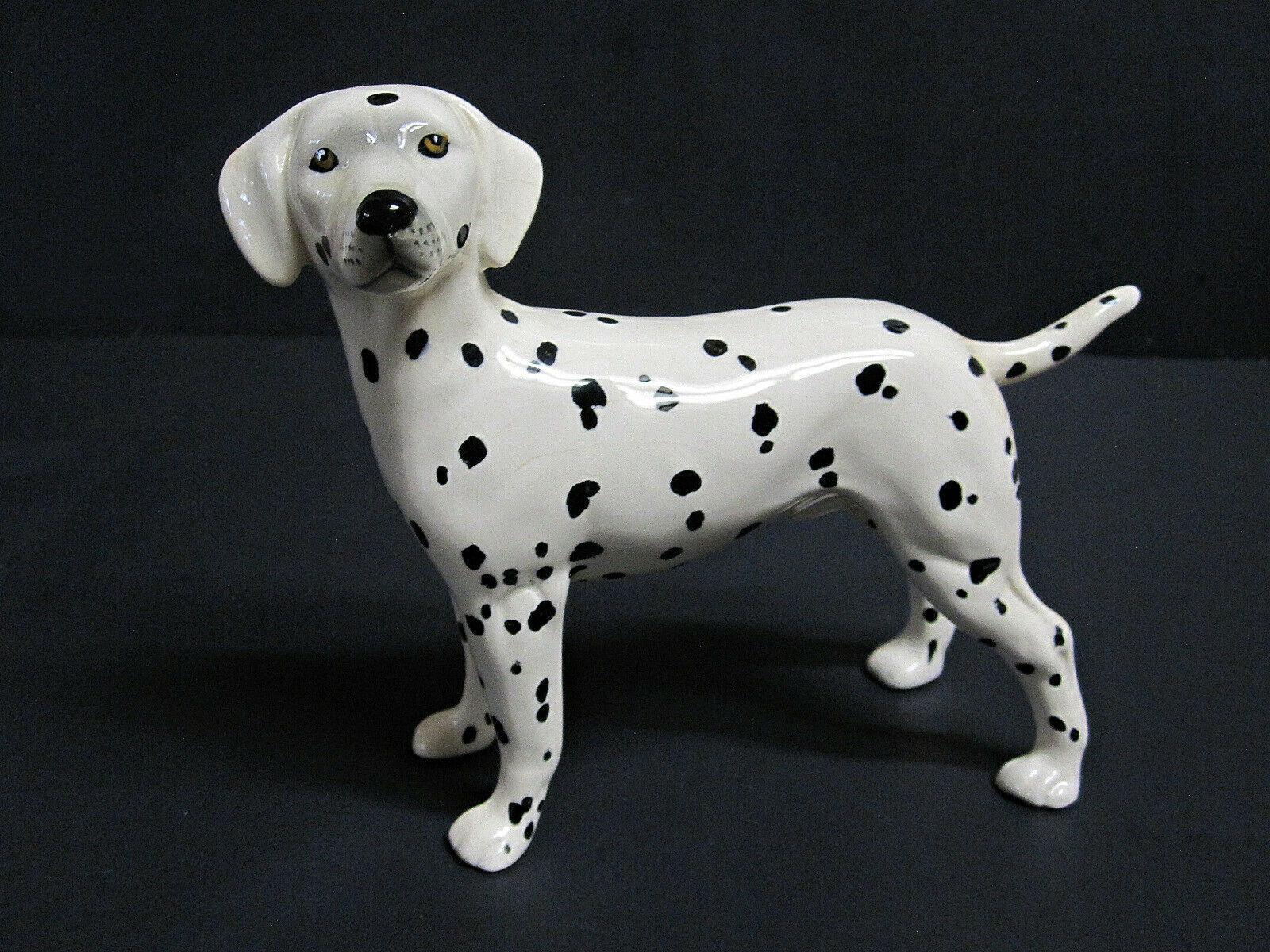 Vintage Coppercraft Porcelain Dalmation Dog Figurine Made In England