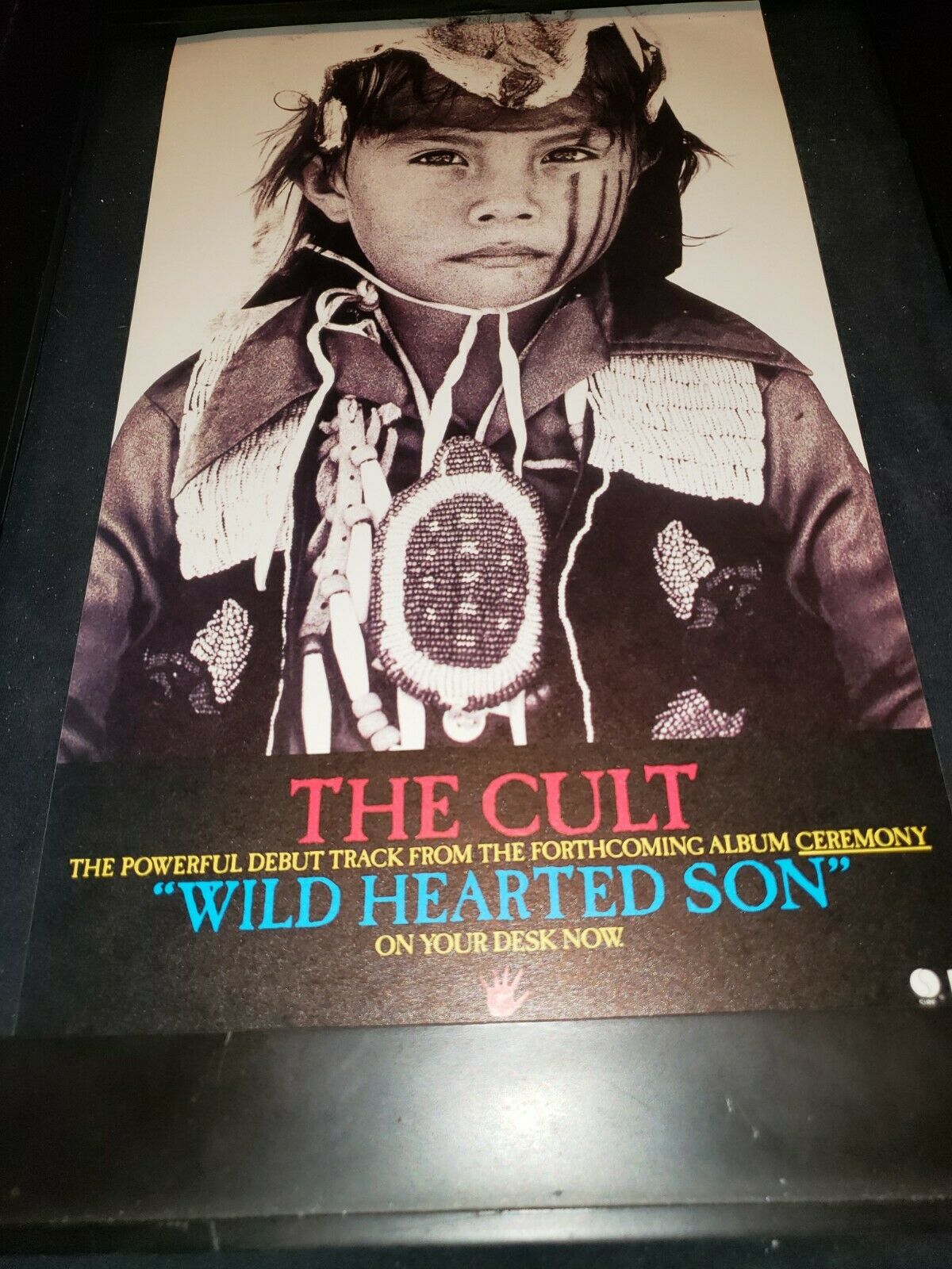 The Cult Wild Hearted Son Rare Original Radio Promo Poster Ad Framed! #10