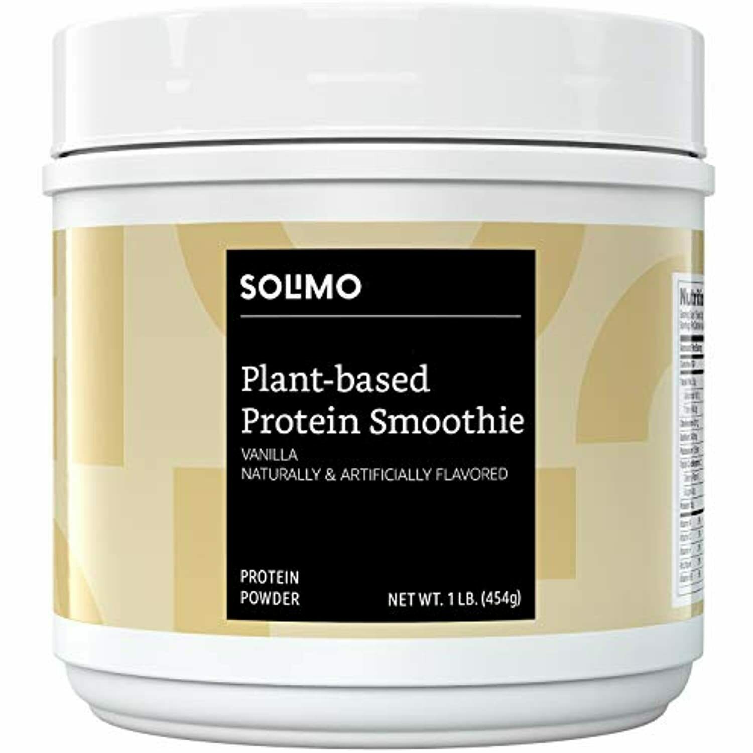 Solimo Plant-based Protein Smoothie Powder, Vanilla, 1 Pound (pack Of 1) (13
