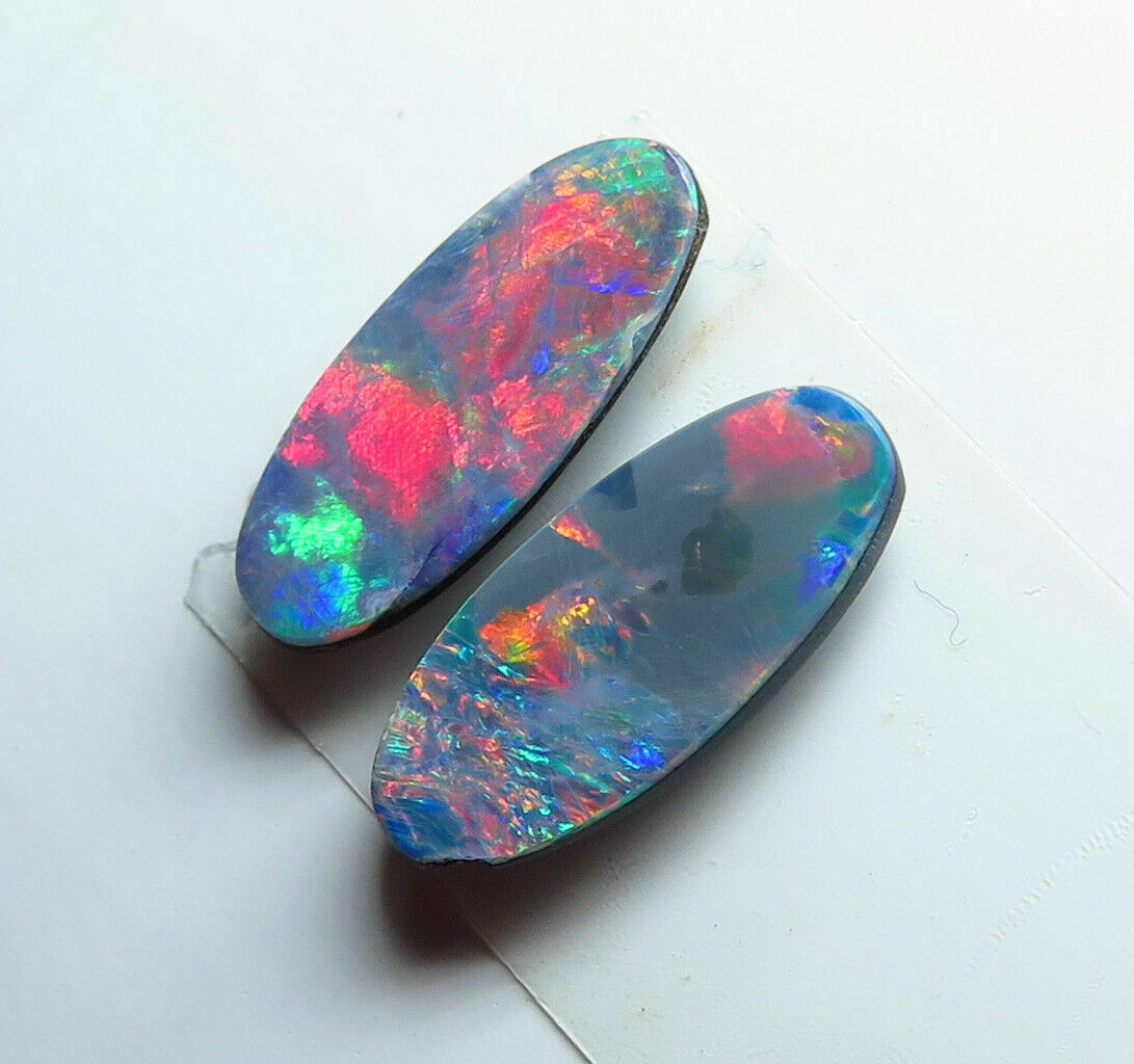 Doublet Opal 12mm X 5mm - 2 Stone Parcel