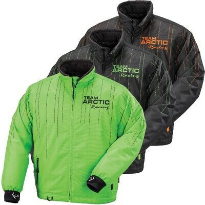 Arctic Cat Men's Reload Pro Flex Insulated Snowmobile Jacket Green Black Orange